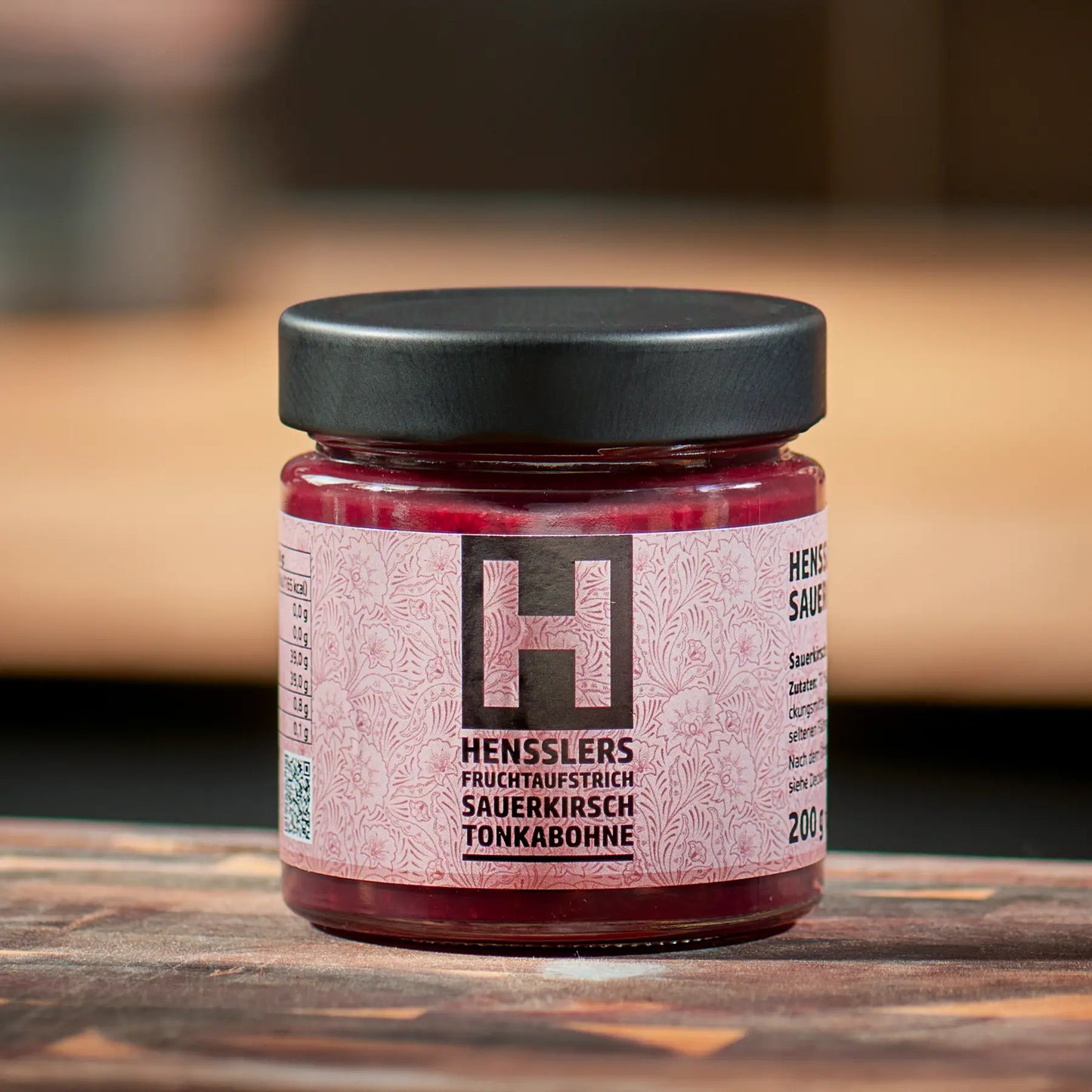 HENSSLERS Sauerkirsch-Tonkabohnen Konfitüre Food Hensslers