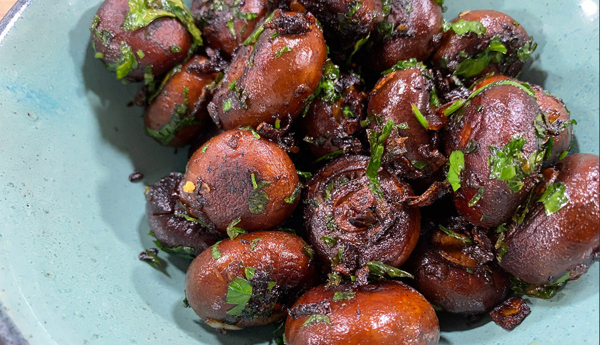 Knoblauch-Champignons