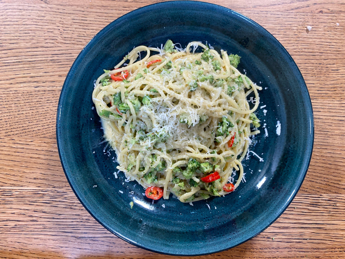 Spaghetti mit Brokkoli-Rahm
