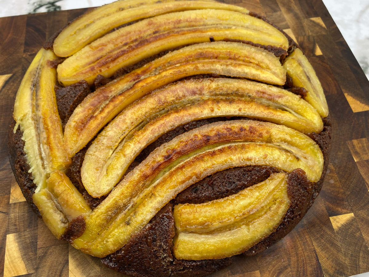 Schoko-Bananenkuchen aus der Pfanne