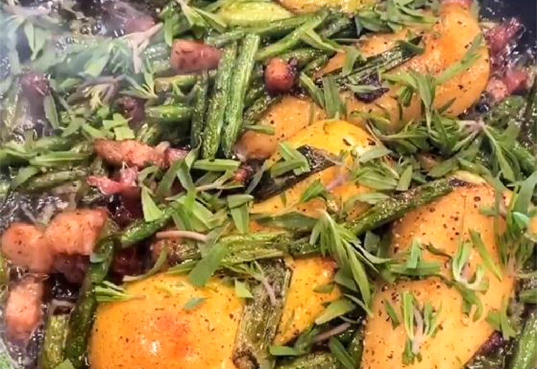 Birnen, Bohnen und Speck