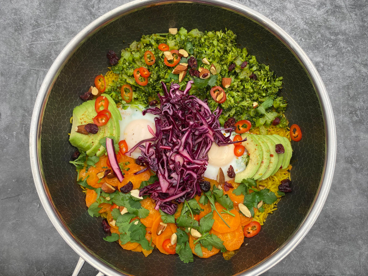 Hot Rice Bowl mit Curry