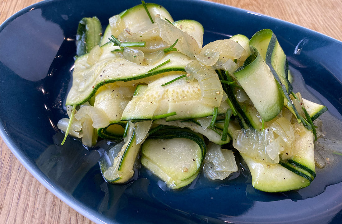 Lauwarmer Zucchinisalat