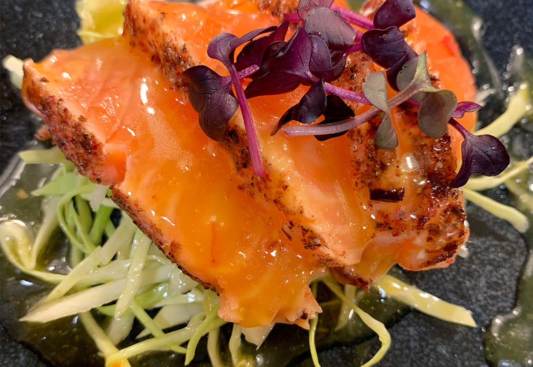 Sashimi vom Lachs "Christmas Style"