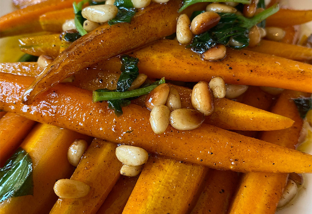 Karottengemüse vegetarischer Art