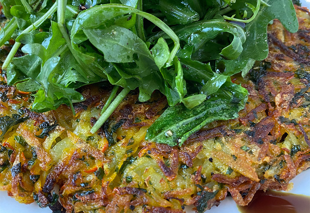 Kürbis-Kartoffelrösti