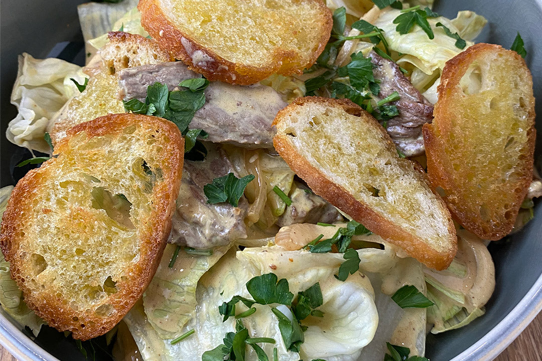 Salatbowl mit Rumpsteak