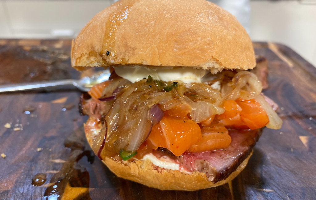 Hensslers Beef 'n Fish Burger