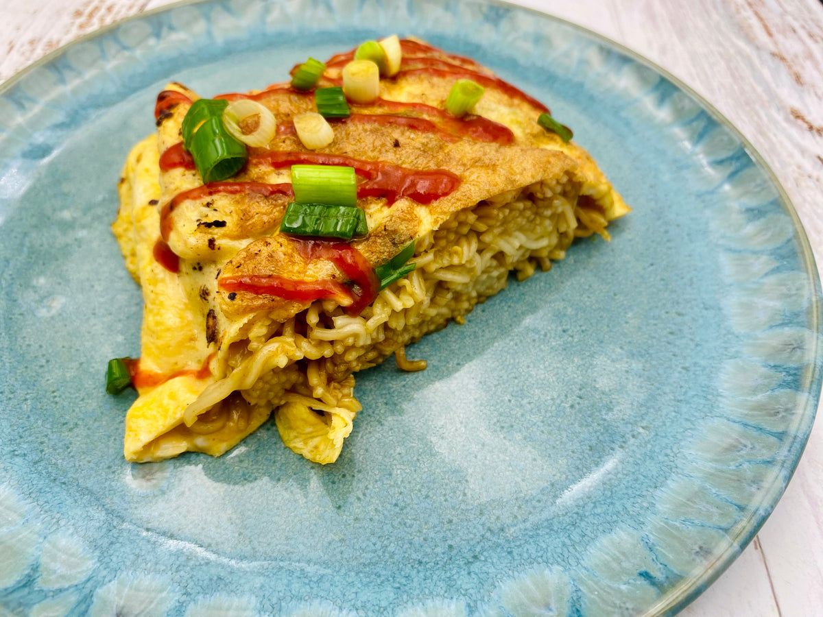 Knoblauch-Ramen-Omelett