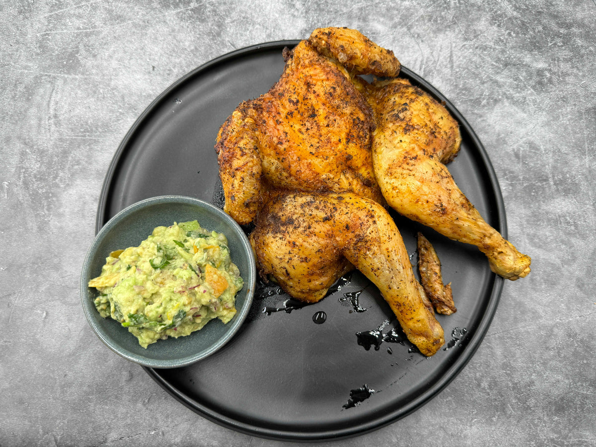 Knuspriges Hähnchen mit Chili-Guacamole