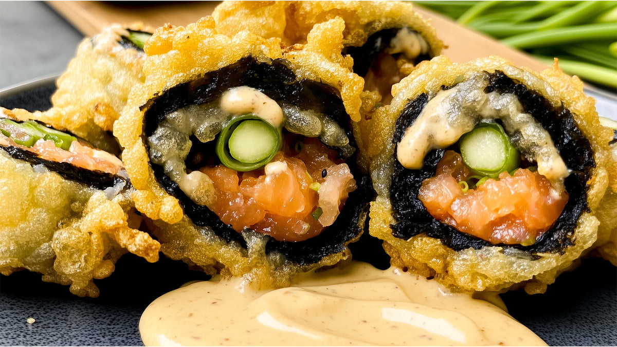 Spicy Lachs Tempura Roll