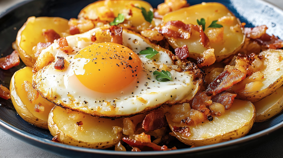 Bratkartoffeln mit Spiegelei