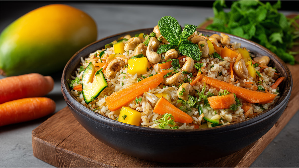 Reispfanne vegetarische Art