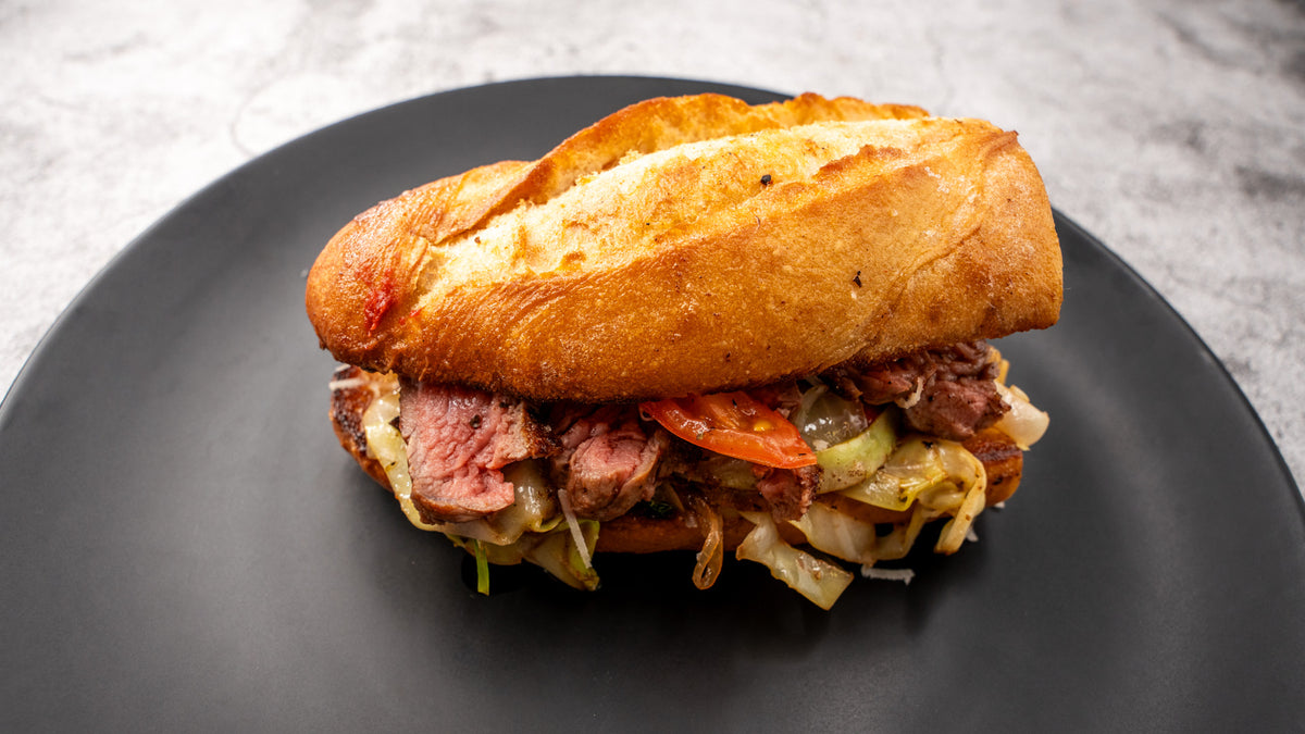 Weißkohl Steak Baguette "Italian Style"