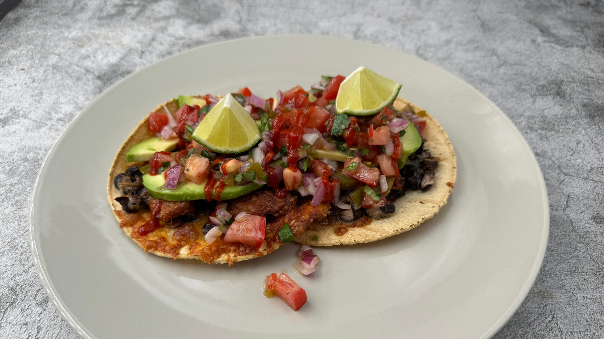 Tostadas mit Salsa aus dem Airfryer