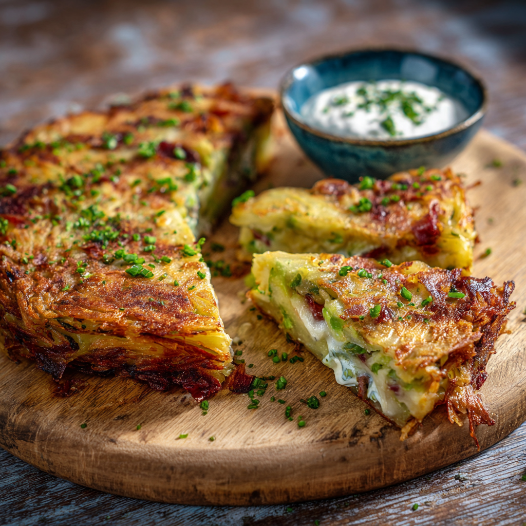 Gefüllte Kartoffelrösti 