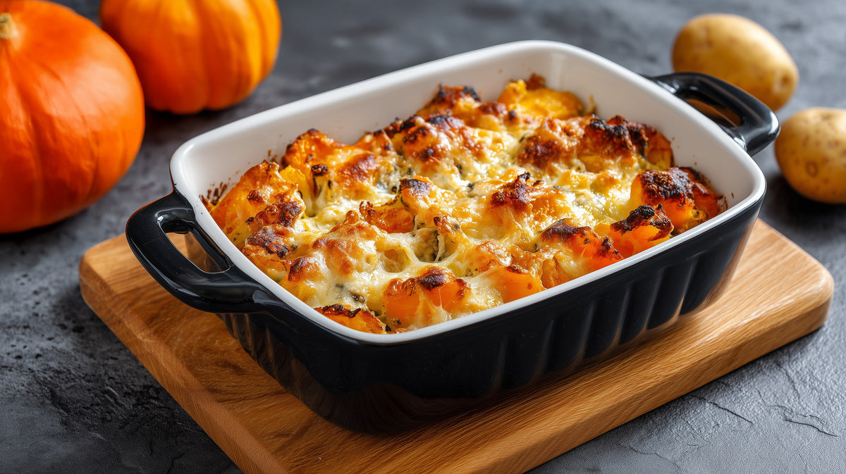 Kartoffel-Kürbis-Gratin