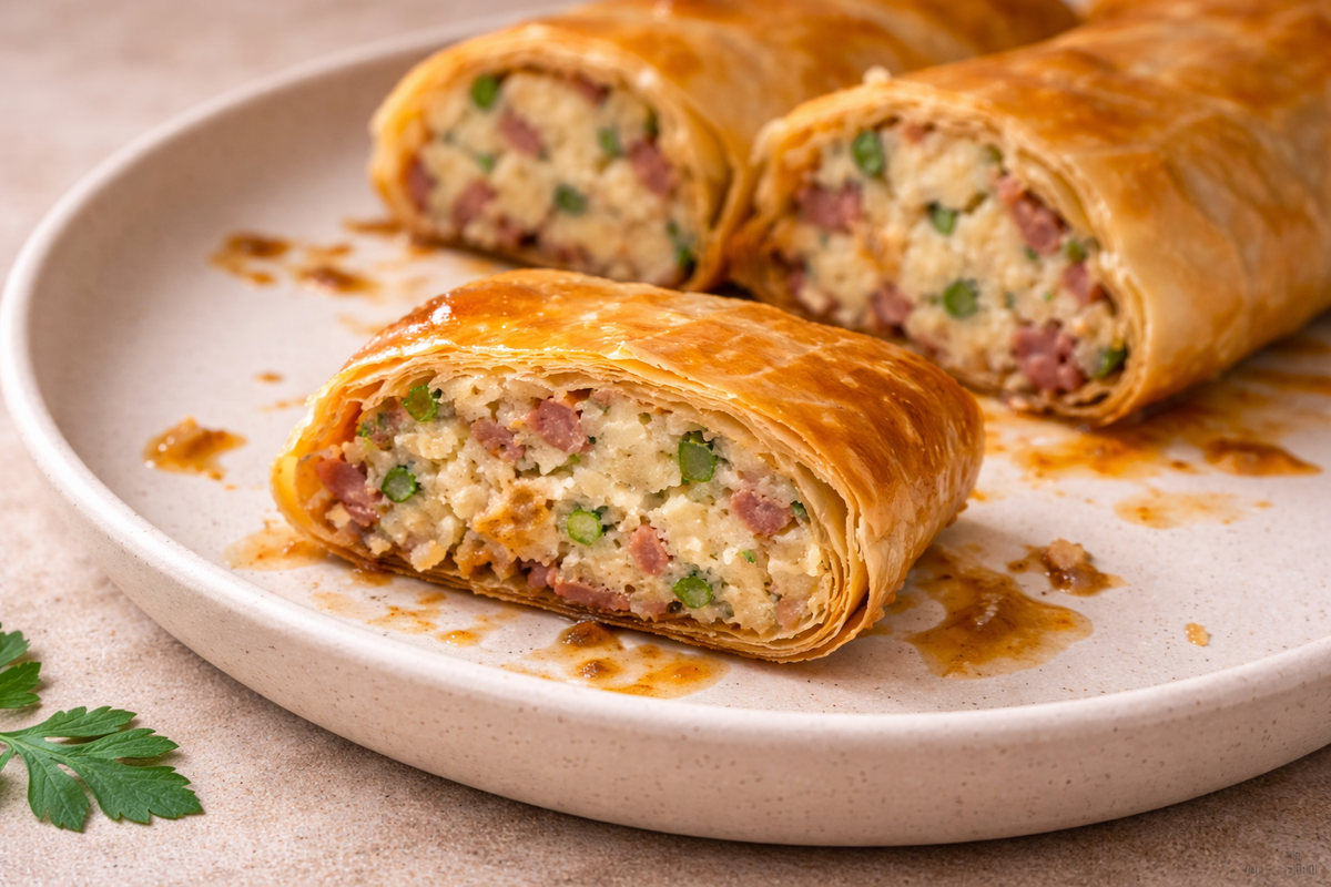 Kartoffel-Pfifferling-Strudel