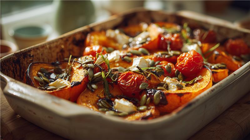 Kürbis aus dem Ofen