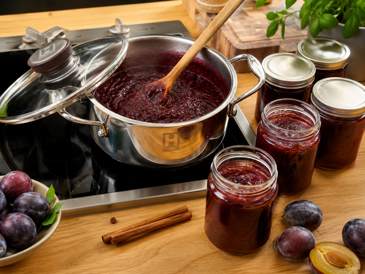 Pflaumenmus selber machen: Ratgeber zum Einkochen, Backofen & Rezept