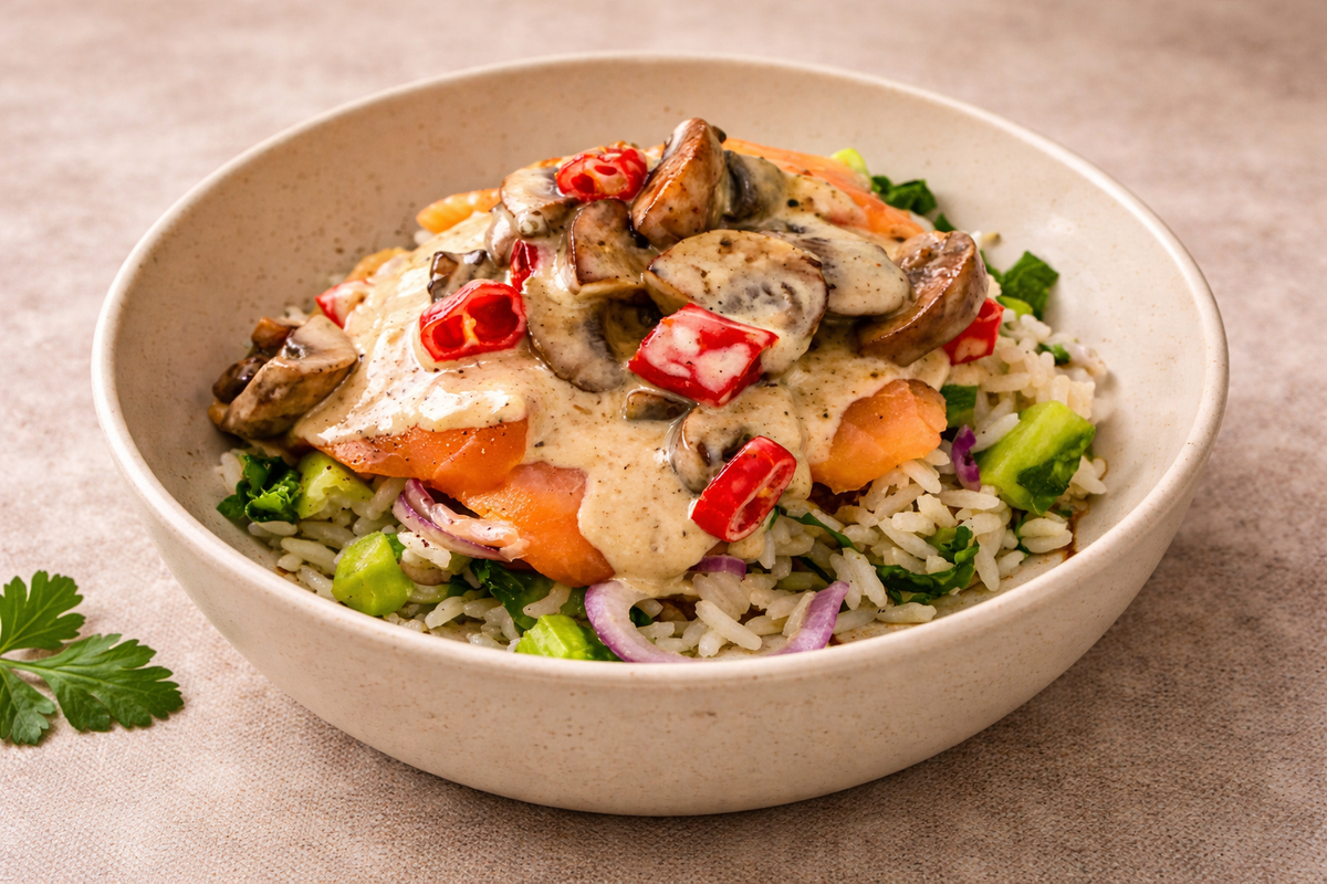 Bowl mit Lachs