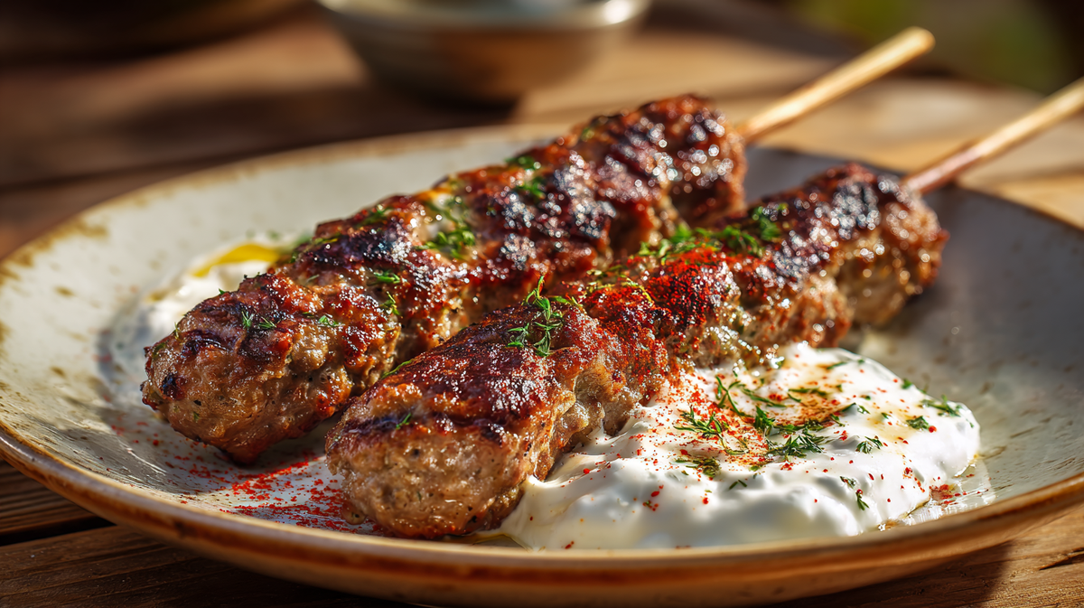 Würzige Hackspieße