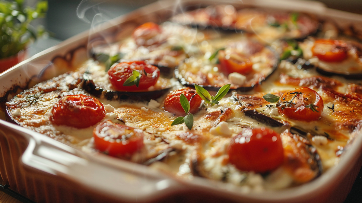 Auberginen-Tomaten-Auflauf