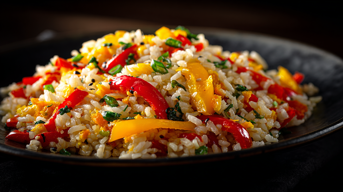 Bratreis-Rezept mit Paprika