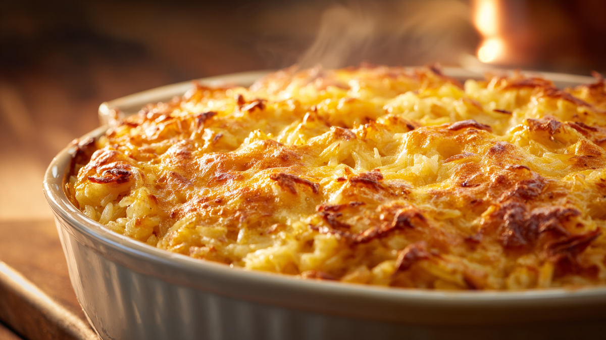 Herzhafter Reisauflauf