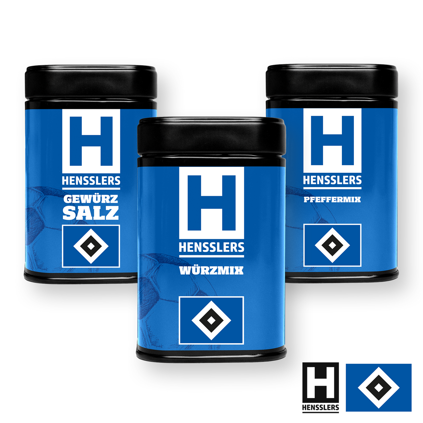 HENSSLERS Sturmtrio-Set HSV-Edition