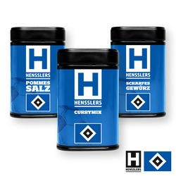 HENSSLERS Stadion-Currywurst Set HSV-Edition