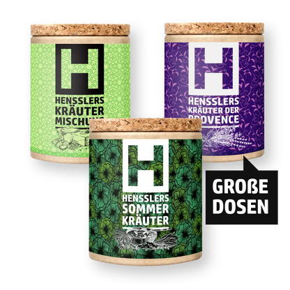 HENSSLERS 3er-Kräutergarten Set Gewürze Hensslers