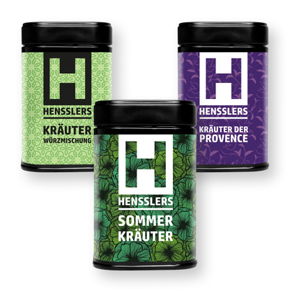 HENSSLERS 3er-Kräutergarten Set Gewürze Hensslers