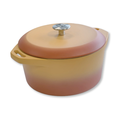 HENSSLERS Gusseiserner Bräter 24cm Küchenzubehör HENSSLERS Orange