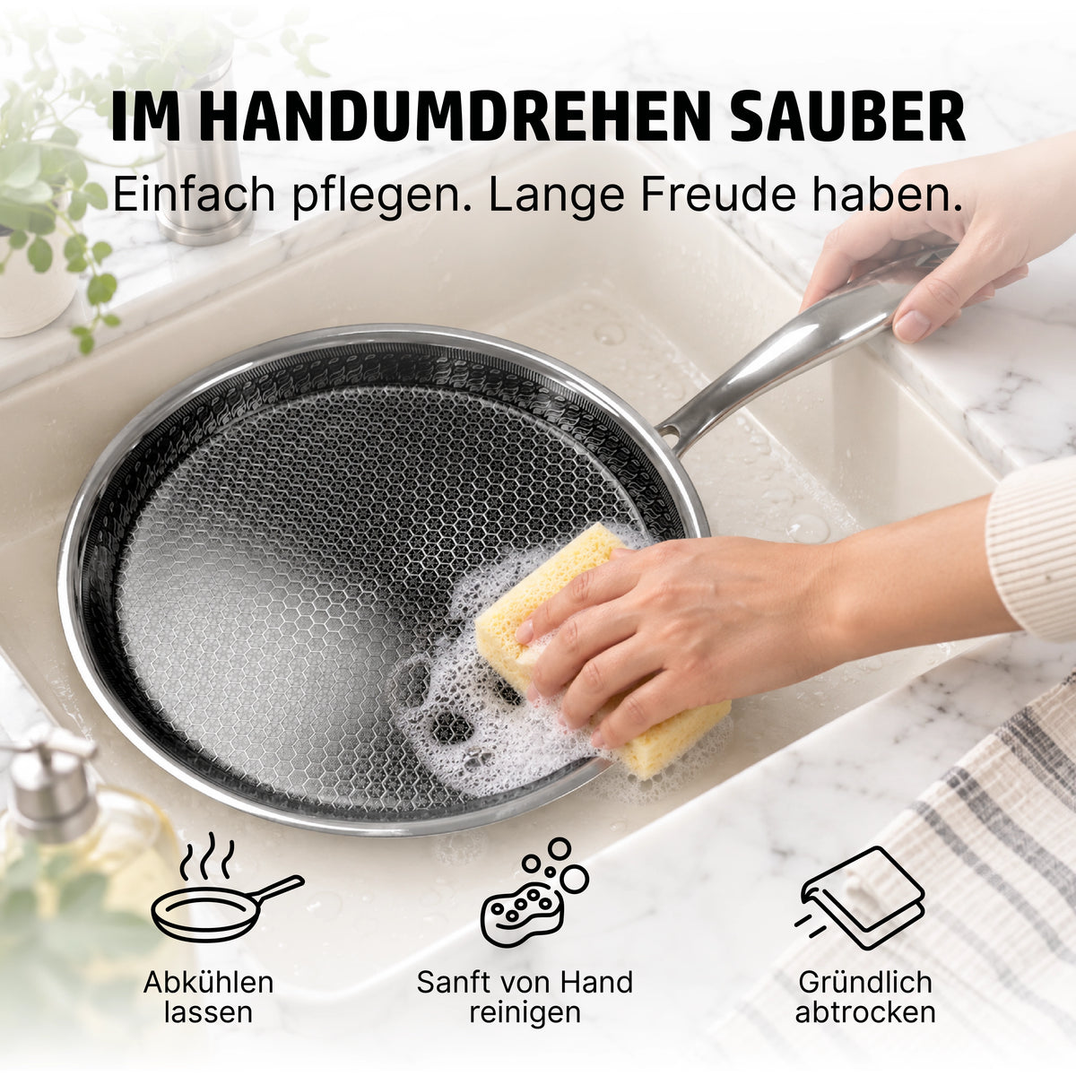 HENSSLERS Crêpe- und Omelett-Pfanne 28cm Pfannen HENSSLERS