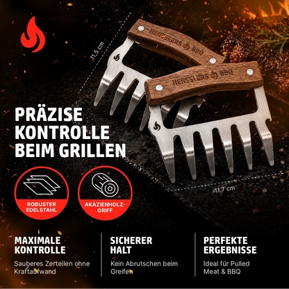 HENSSLERS Fleischkrallen Set Küchenzubehör HENSSLERS