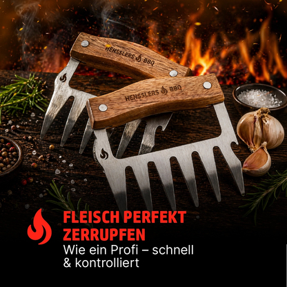HENSSLERS Fleischkrallen Set Küchenzubehör HENSSLERS