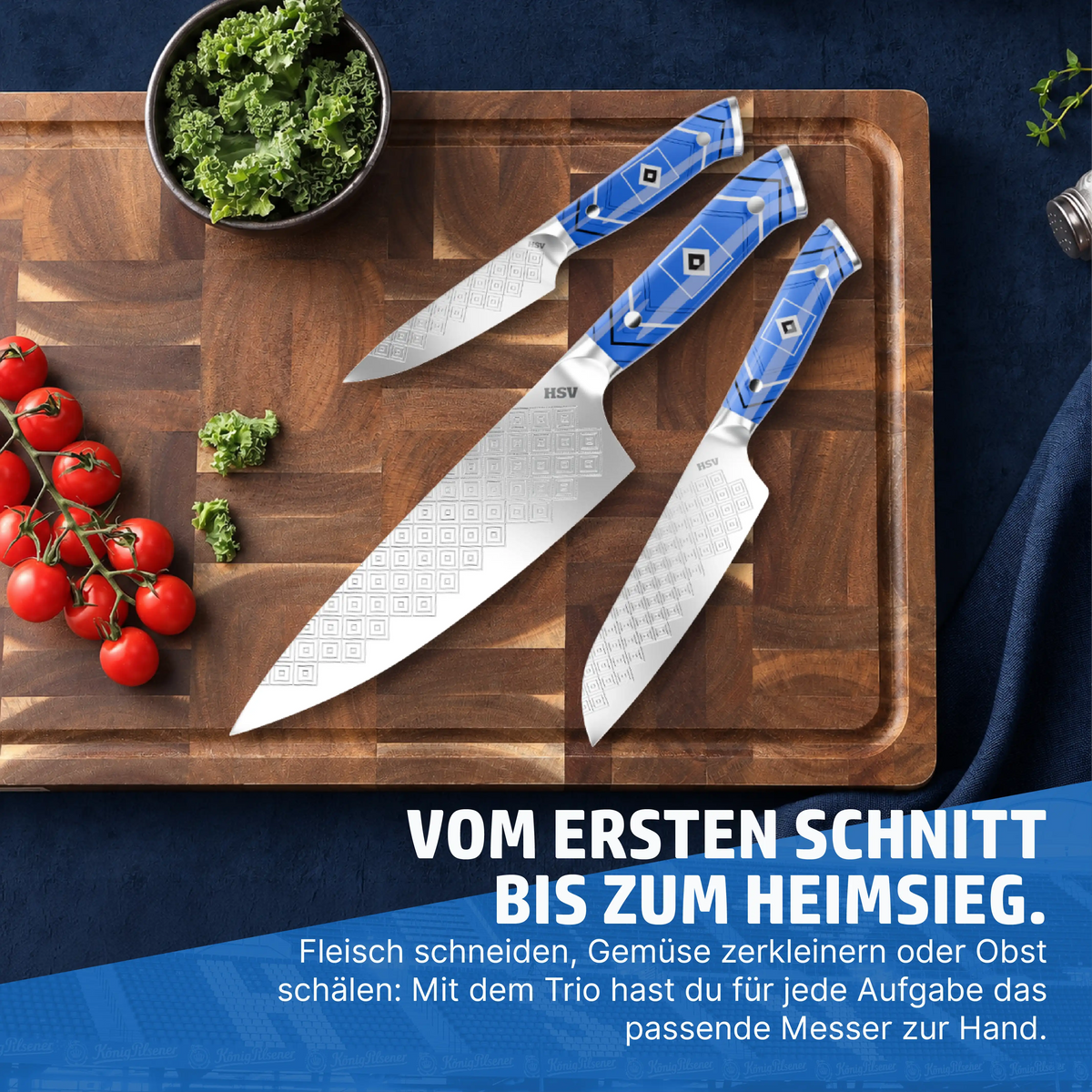 HENSSLERS 3er Messerset HSV-Edition