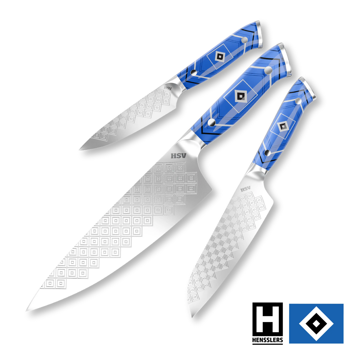 HENSSLERS 3er Messerset HSV-Edition