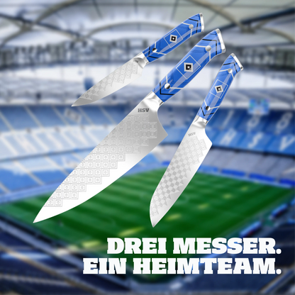 HENSSLERS 3er Messerset HSV-Edition