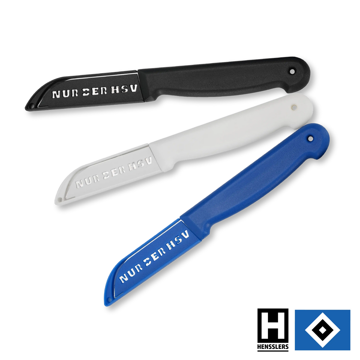 HENSSLERS Schälmesser 3er Set HSV Edition Messer HENSSLERS