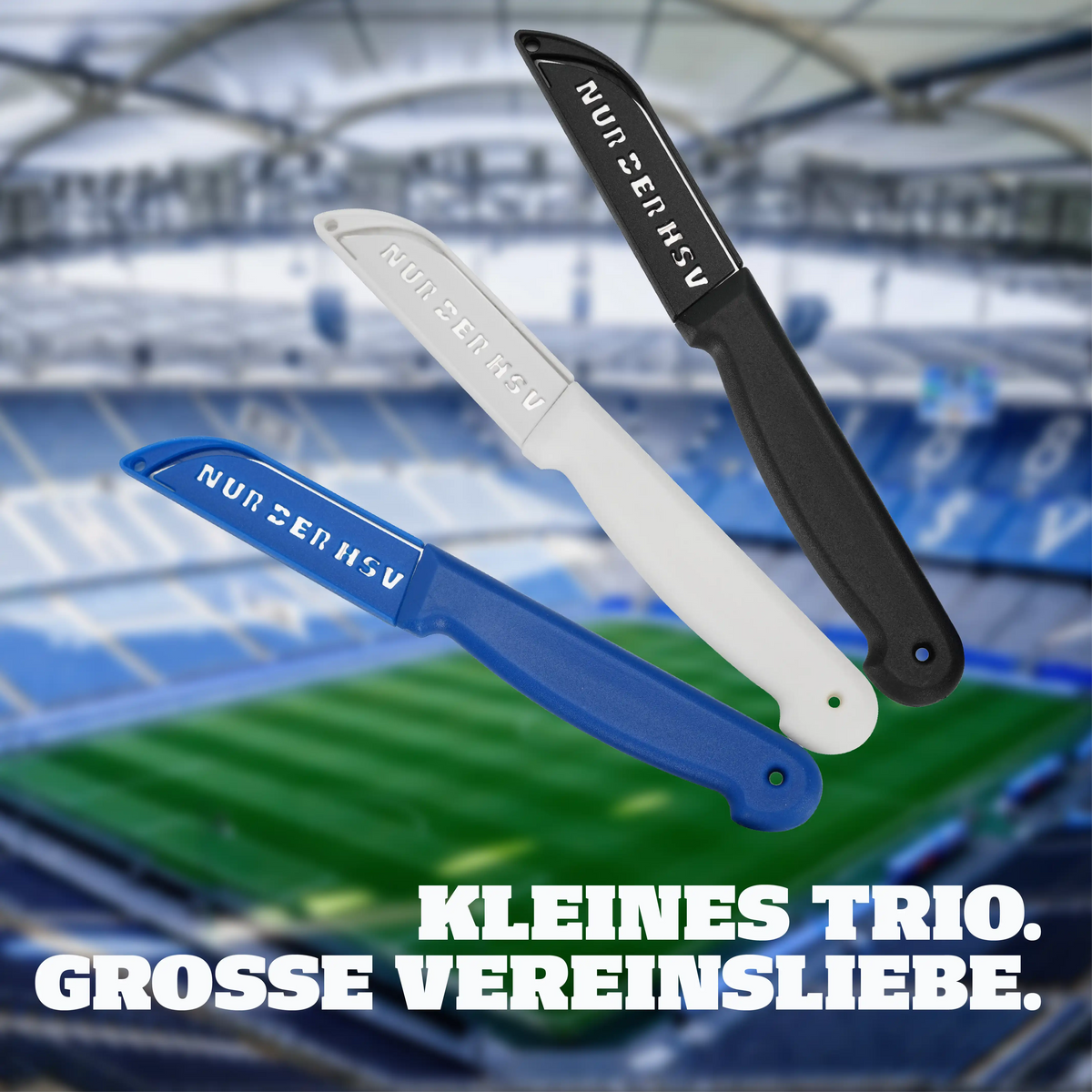 HENSSLERS Schälmesser 3er Set HSV Edition Messer HENSSLERS