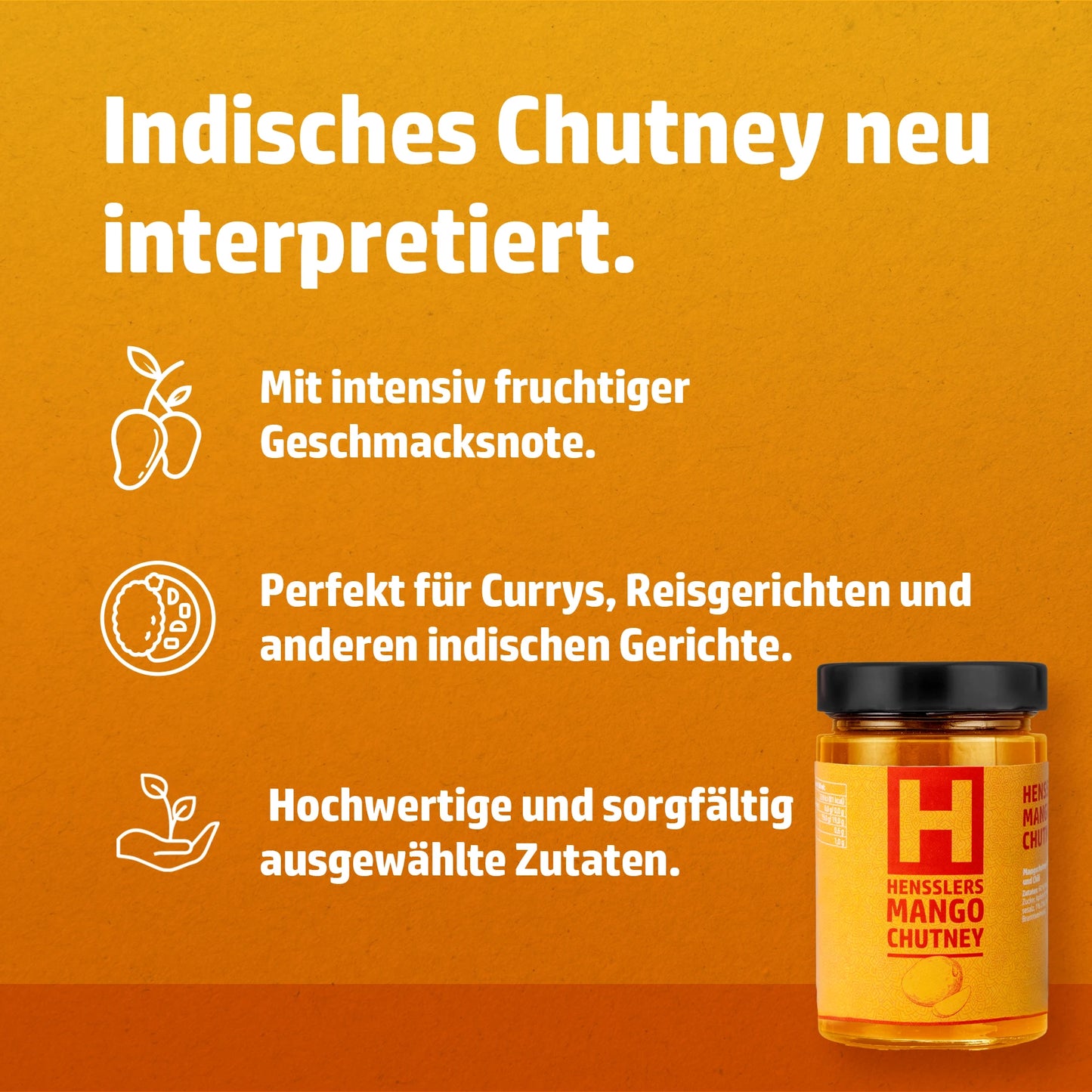 HENSSLERS Mango Chutney Food Hensslers