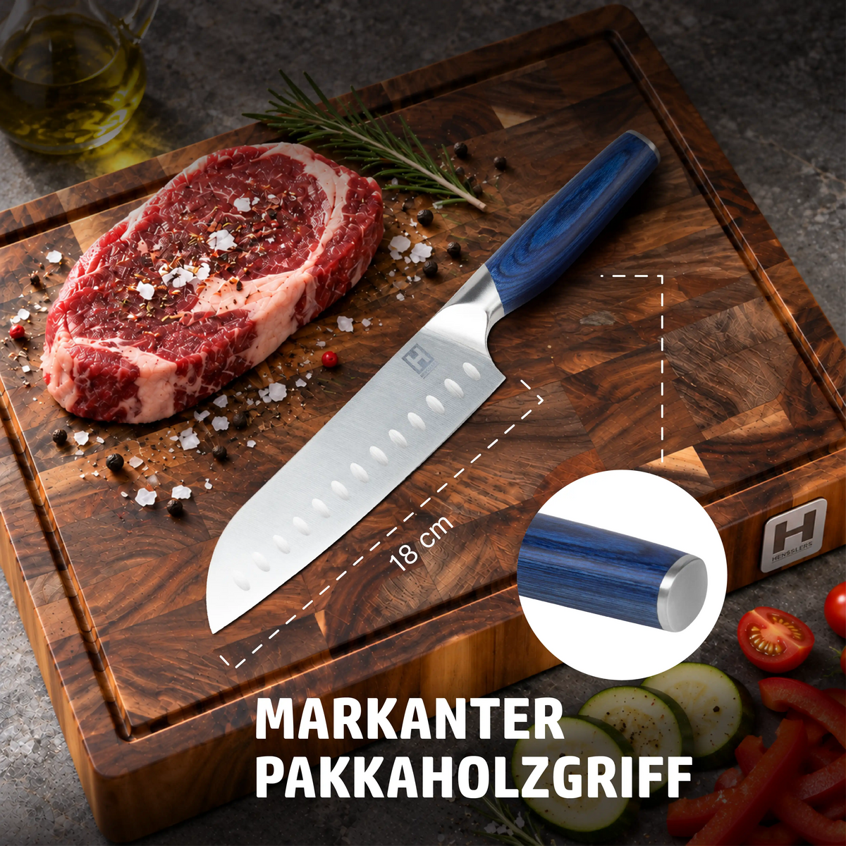 HENSSLERS Santokumesser - Limited Messer HENSSLERS
