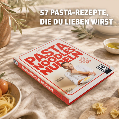 HENSSLERS Pasta-Geschenkset: Kochbuch & Essentials Kochbücher HENSSLERS