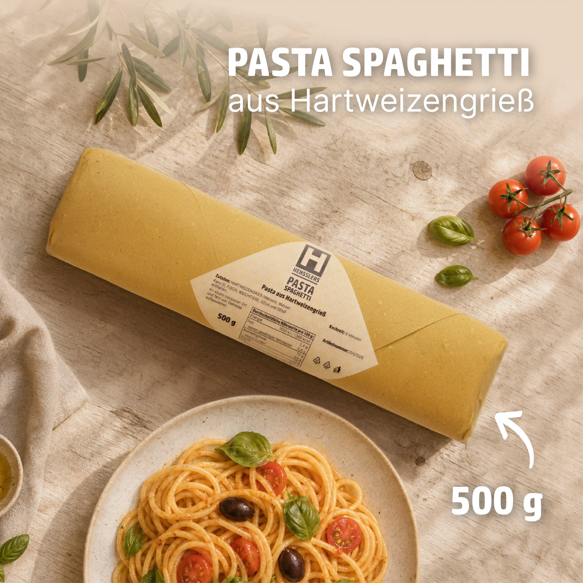 HENSSLERS Pasta-Geschenkset: Kochbuch & Essentials Kochbücher HENSSLERS