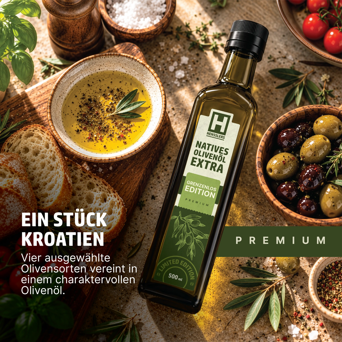 HENSSLERS Olivenöl Grenzenlos Edition Öl HENSSLERS