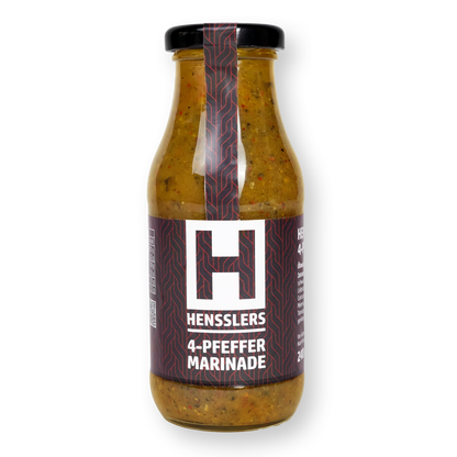 HENSSLERS 4 Pfeffer Marinade Saucen HENSSLERS