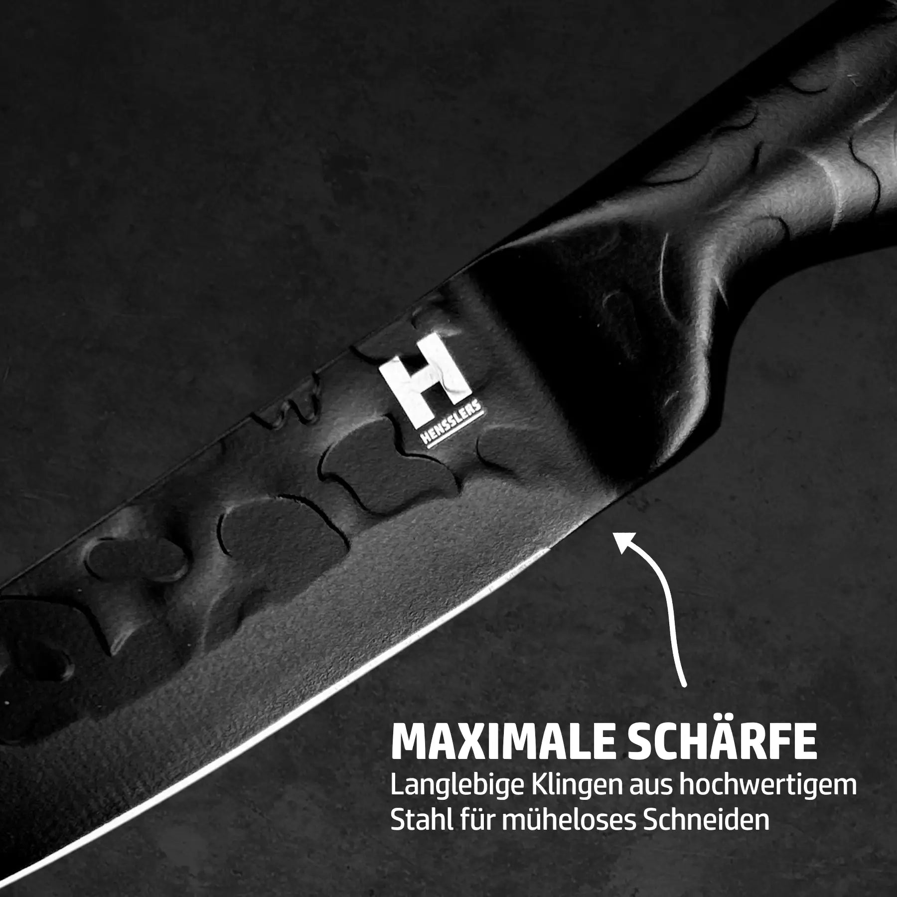 HENSSLERS Black Blade - Gemüsemesser Messer Hensslers
