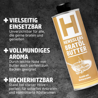 HENSSLERS Bratöl mit Butter Öl HENSSLERS